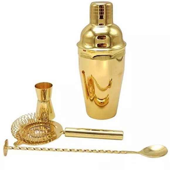 true brands Dining True Brands Gold Barware 4pc Set Poshmark